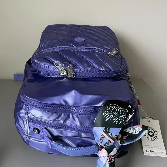 Kipling x Emily in Paris Seoul Up 17" Laptop Extra Large Backpack NWT - Picture 6 of 6